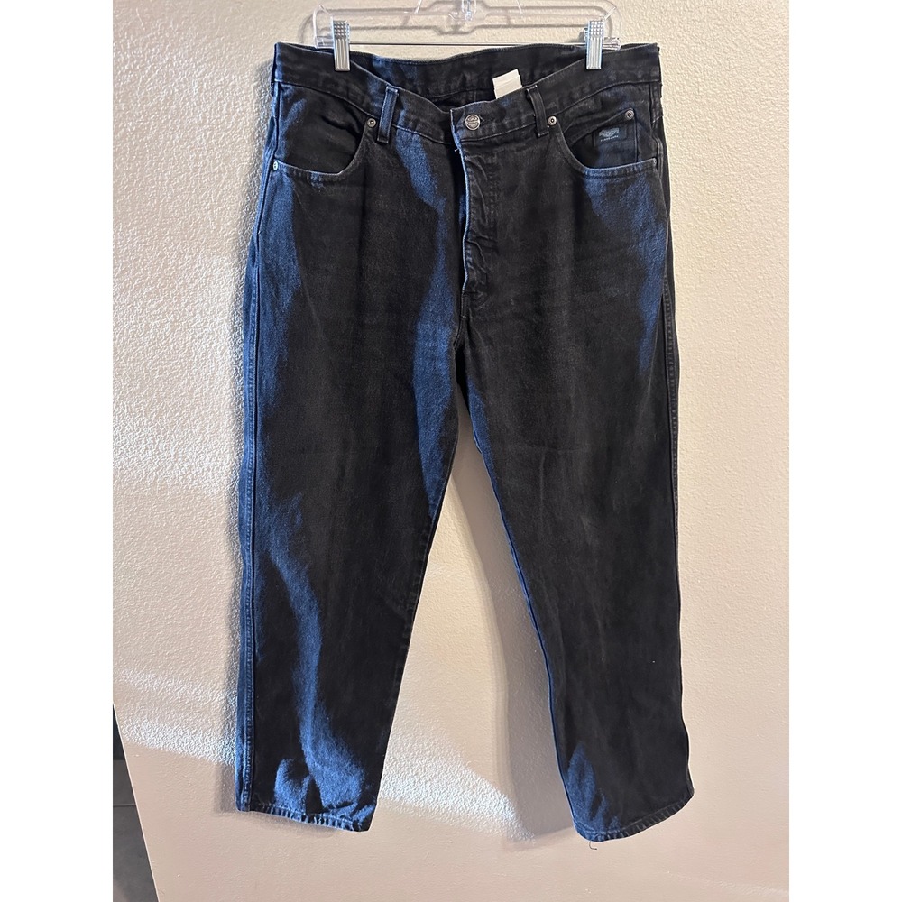 Harley Davidson Relaxed Fit Black Denim Jeans Motorcycle Biker 38x30